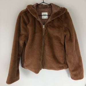 Faux Fur Zip Jacket